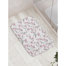 Asian Floral Botany Bath Mat