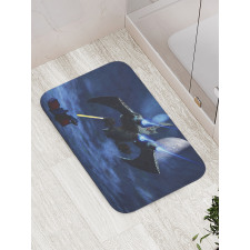 Spaceship Laser Beam Bath Mat