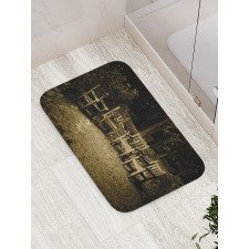 Small Wooden Rustic Chairs Bath Mat