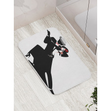 Romantic Dance Partners Bath Mat