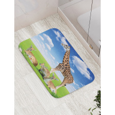 Zoo Animals Bath Mat