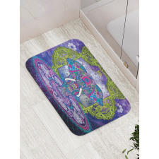 Mandala Out Space Image Bath Mat