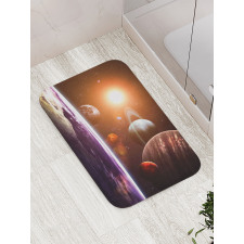 Space View Solar System Bath Mat