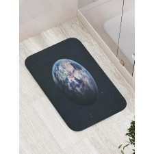 Planet Outer Space Scene Bath Mat