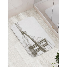 Urban Cityscape of NYC Bath Mat