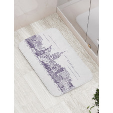 Sketchy NYC Island Bath Mat