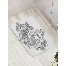 Mermaid in Ocean Bath Mat