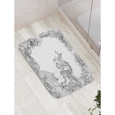 Seashells Mermaid Myth Bath Mat