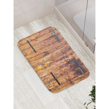 Timber Planks in Pale Tones Bath Mat