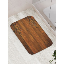 Gothic Style Ornaments Bath Mat