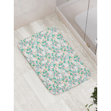 Japanese Spring Blossoms Bath Mat