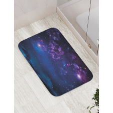 Milky Way Themed Stars Bath Mat