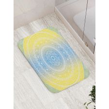 Blue Ombre Mandala Bath Mat