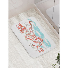 Sketch Chinese Bath Mat