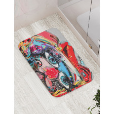 Grafitti Sketchy Paint Bath Mat