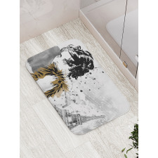 Fashion Model Paris Girl Bath Mat