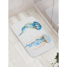 Jellyfish Exotic Sea Bath Mat