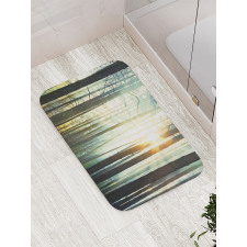 Fairy Foggy Forest Woods Bath Mat