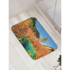 Idyllic Autumn Season Bath Mat