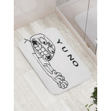 Hipster Mascot Meme Bath Mat