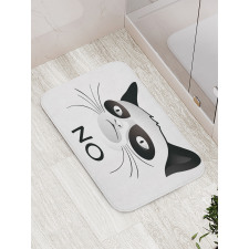 Grumpy Face Famous Cat Bath Mat