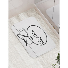 So What Guy Meme Face Bath Mat