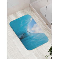 Frozen Ice Mountains Bath Mat