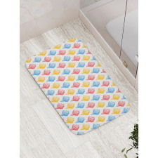 Ice Cream Cones 50s Time Bath Mat