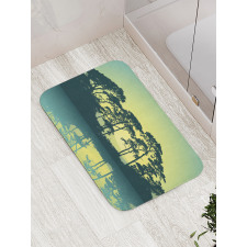 Forest Tree Landscape Bath Mat