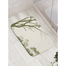 Forest Birds on Tree Bath Mat