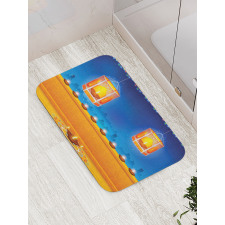 Diwali Night Candles Bath Mat