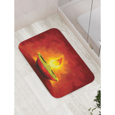 Oil Painting Candle Bath Mat