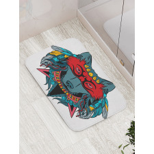 Wolf Animal Theme Bath Mat