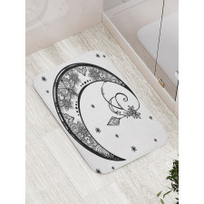 Floral Moon Bath Mat