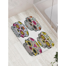 Skull Celebration Bath Mat