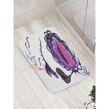 Sugar Skull Girl Bath Mat