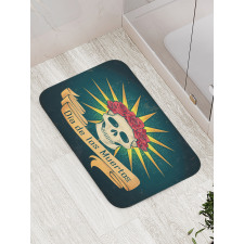 Day of Dead Grunge Bath Mat