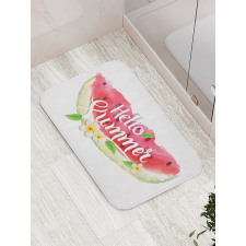 Summer Welcome Words Bath Mat