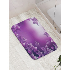 Xmas Stars Backdrop Bath Mat