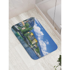 Landscape of Lake Como Bath Mat