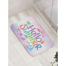 Summer Motivational Bath Mat