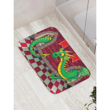 Castle with Dragon Bath Mat