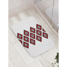 Zig Zag Aztec Motif Bath Mat