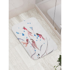 Traditional Ink Painting Bath Mat