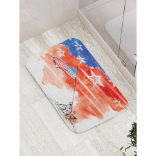 Watercolor Historic Bath Mat