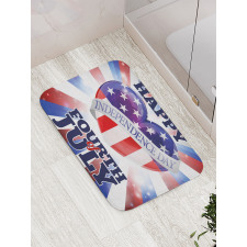 Patriotic Flag Bath Mat