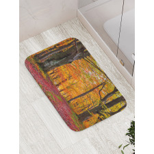 Shady Deciduous Trees Bath Mat