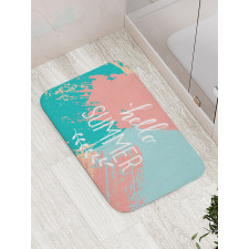 Hello Summer Lettering Bath Mat