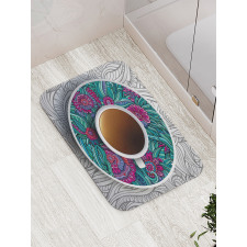 Coffee and Herbal Tea Bath Mat