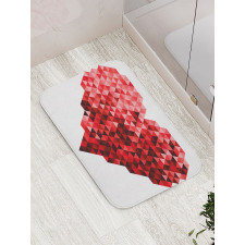 Future Modern Heart Bath Mat